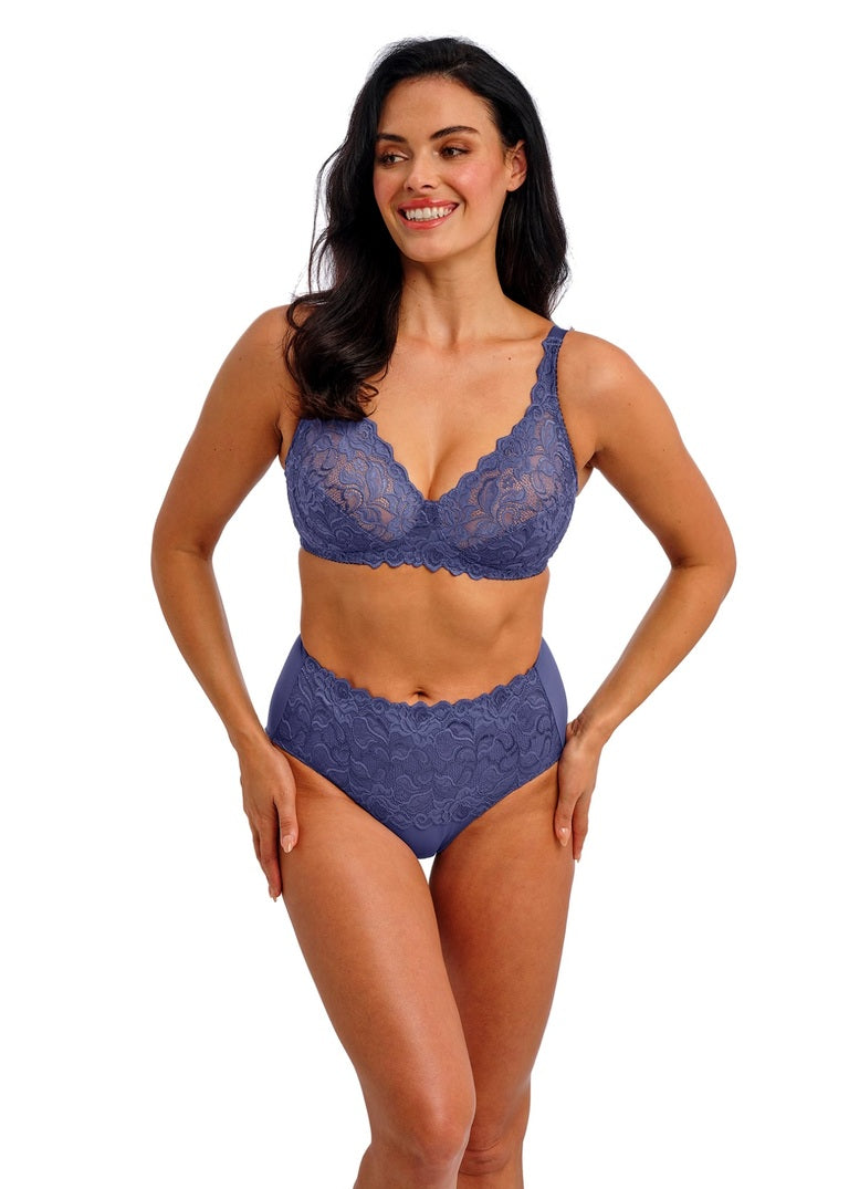 Eglantine Reggiseno Senza Ferretto E Coppe Ricamate Dark Azure