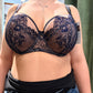 Reggiseno Valentine con coppa ricamata in pizzo soft e ferretto Blu