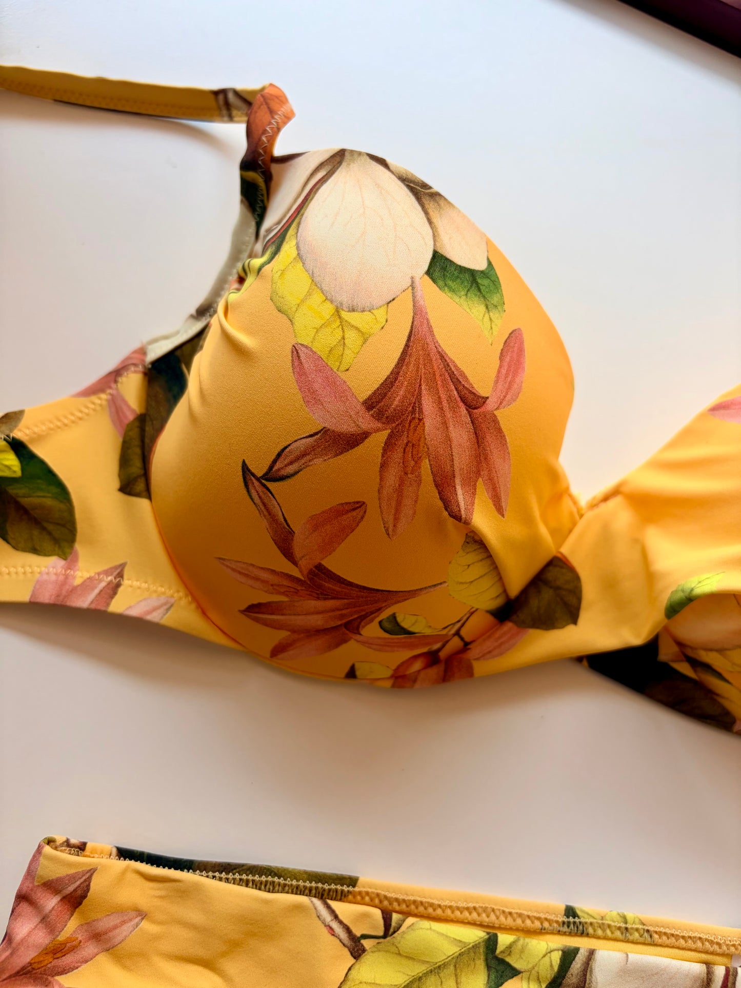 Reggiseno Costume Giallo Fantasia Fiori Gisela ULTIME TAGLIE PRONTA CONSEGNA