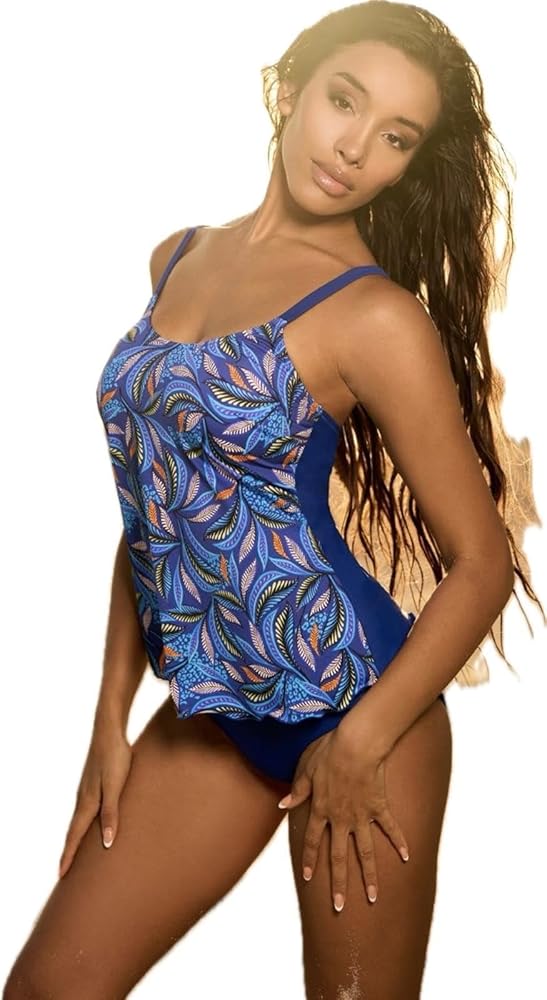Morena Tankini Senza Ferretto Blu