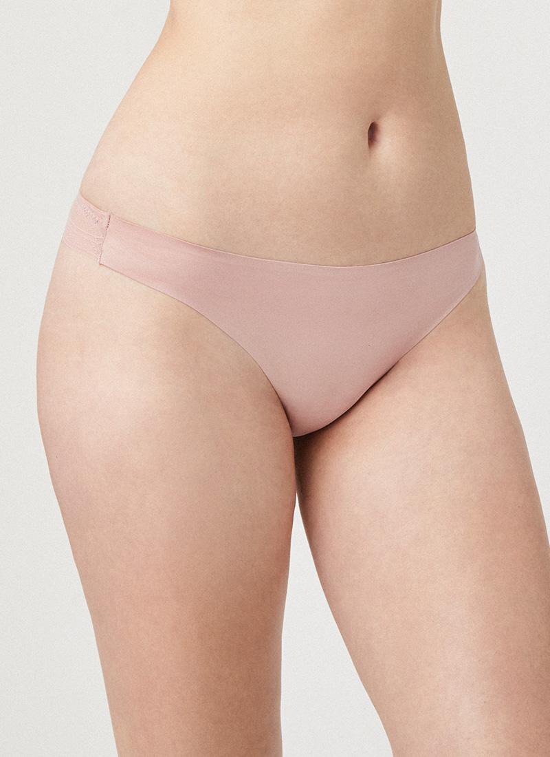 Slip Brasiliana Laser e Pizzo 19672 Rosa PRONTA CONSEGNA