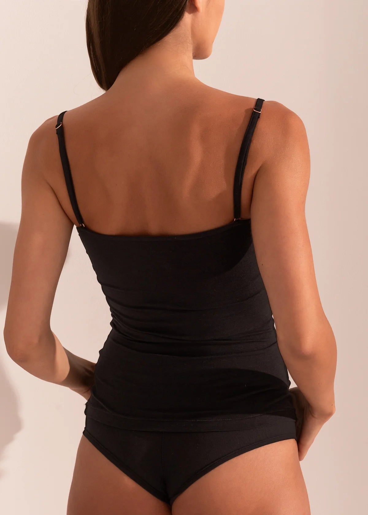 Canottiera Top Bamboo Nero 220028x