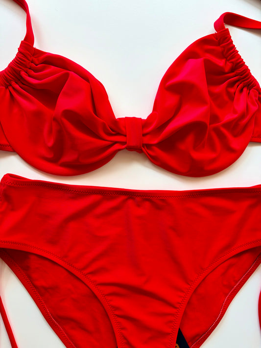 Katia Reggiseno Costume Rosso Con Ferretto