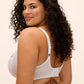 Elomi Matilda Reggiseno Plunge Bra Ideale Per Coppe Abbondanti con J-hook Bianco