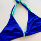 Triangolo Senza Ferretto Costume Double Face Blu/Menta