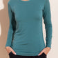 Maglia Maniche Lunghe Eucalipto Verde Acqua