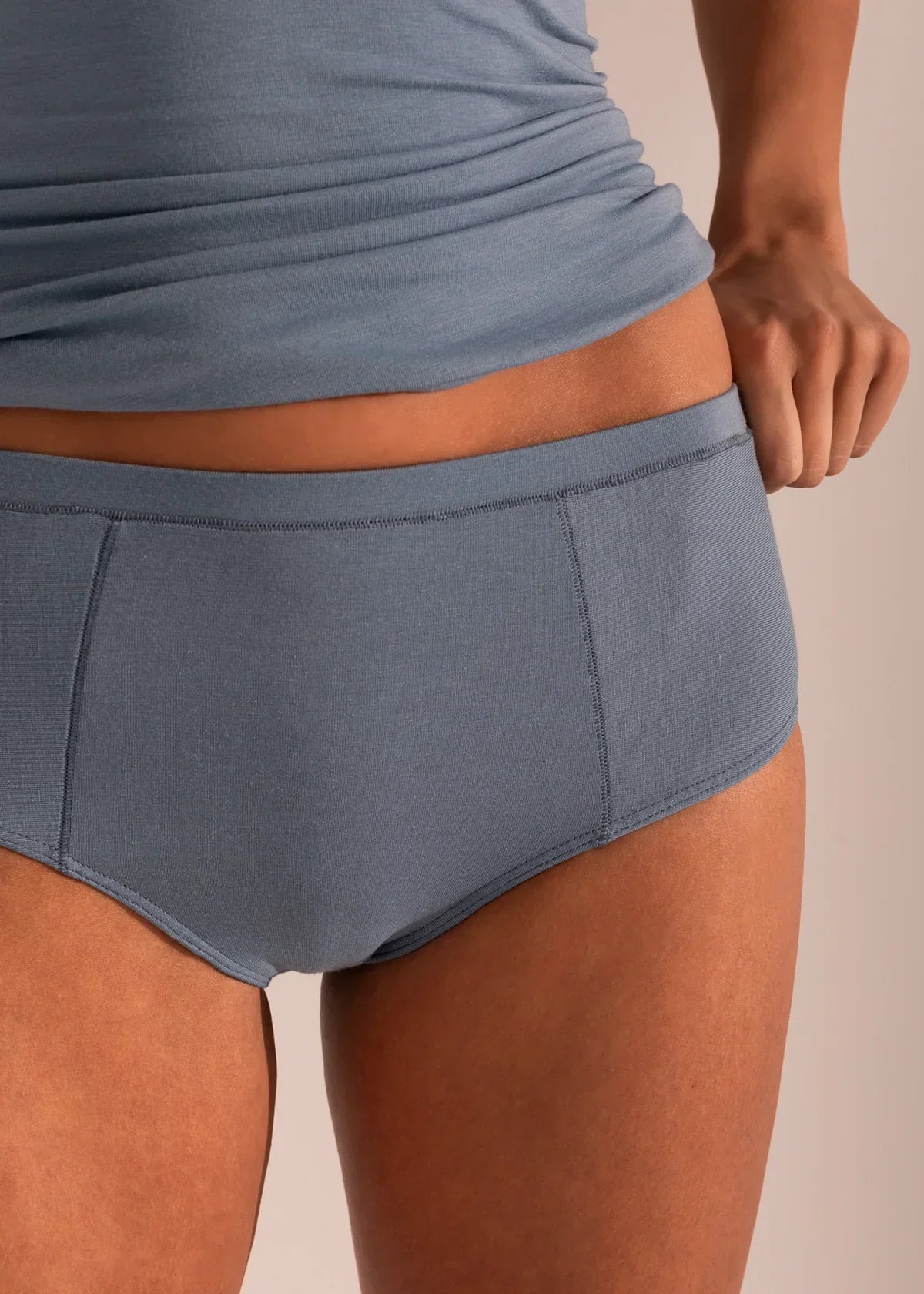 Slip vita alta bamboo Blu 220026X PRONTA CONSEGNA