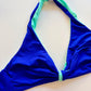 Triangolo Senza Ferretto Costume Double Face Blu/Menta