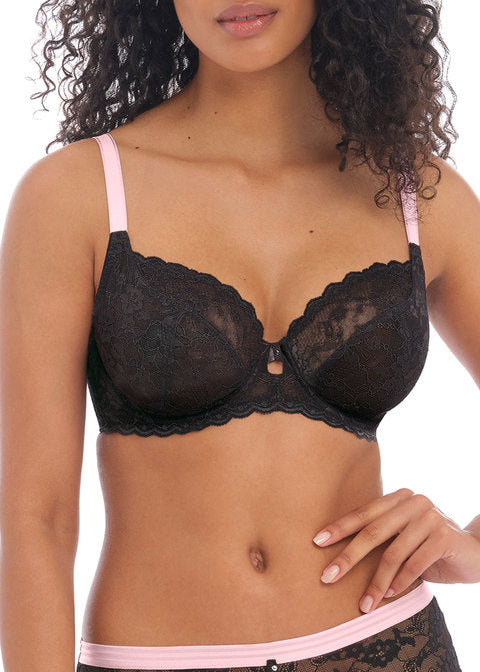 Offbeat Black Plunge Bra