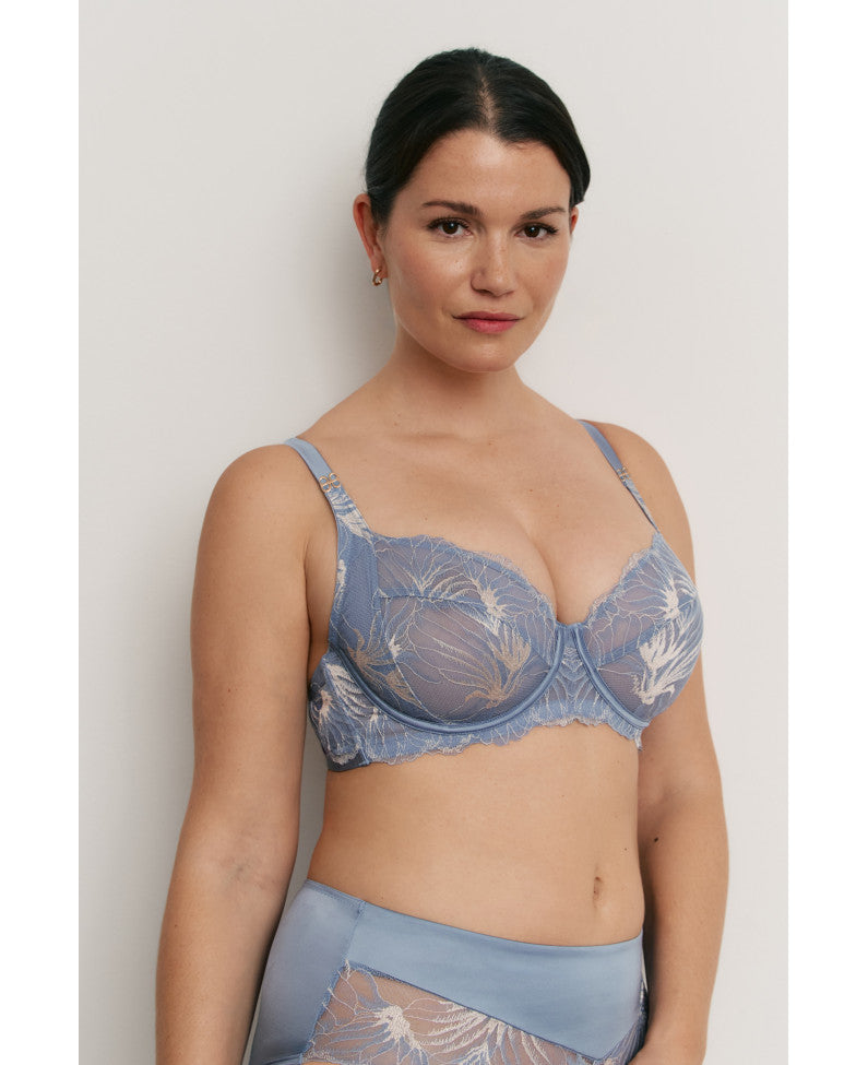 Promise Azul Reggiseno Con Ferretto E Coppe Soft L7151