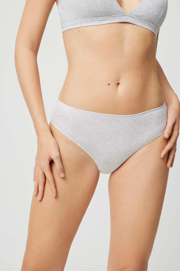 Slip Midi Cotone 19641 Grigio PRONTA CONSEGNA