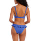 Jewel Cove Top Scollo a V Plain Azure