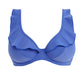 Jewel Cove Top Scollo a V Plain Azure