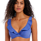 Jewel Cove Top Scollo a V Plain Azure