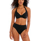 Jewel Cove Plain Black Bralette Bikini Top Costume Sportivo