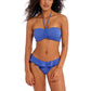 Jewel Cove Plain Azure Bandeu Bikini Top Reggiseno Costume Fascia