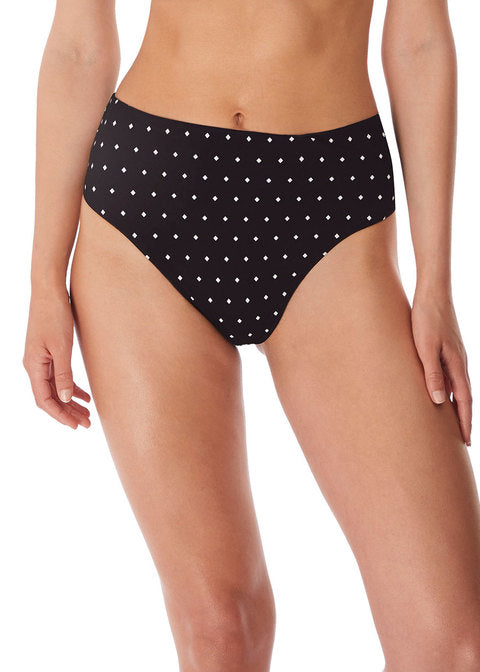 Jewel Cove Slip a Vita Alta Black Pois