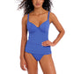 Jewel Cove Plain Azure Tankini Top Con Ferretto