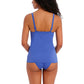 Jewel Cove Plain Azure Tankini Top Con Ferretto