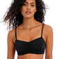 Jewel Cove Plain Black Bralette Bikini Top Costume Sportivo