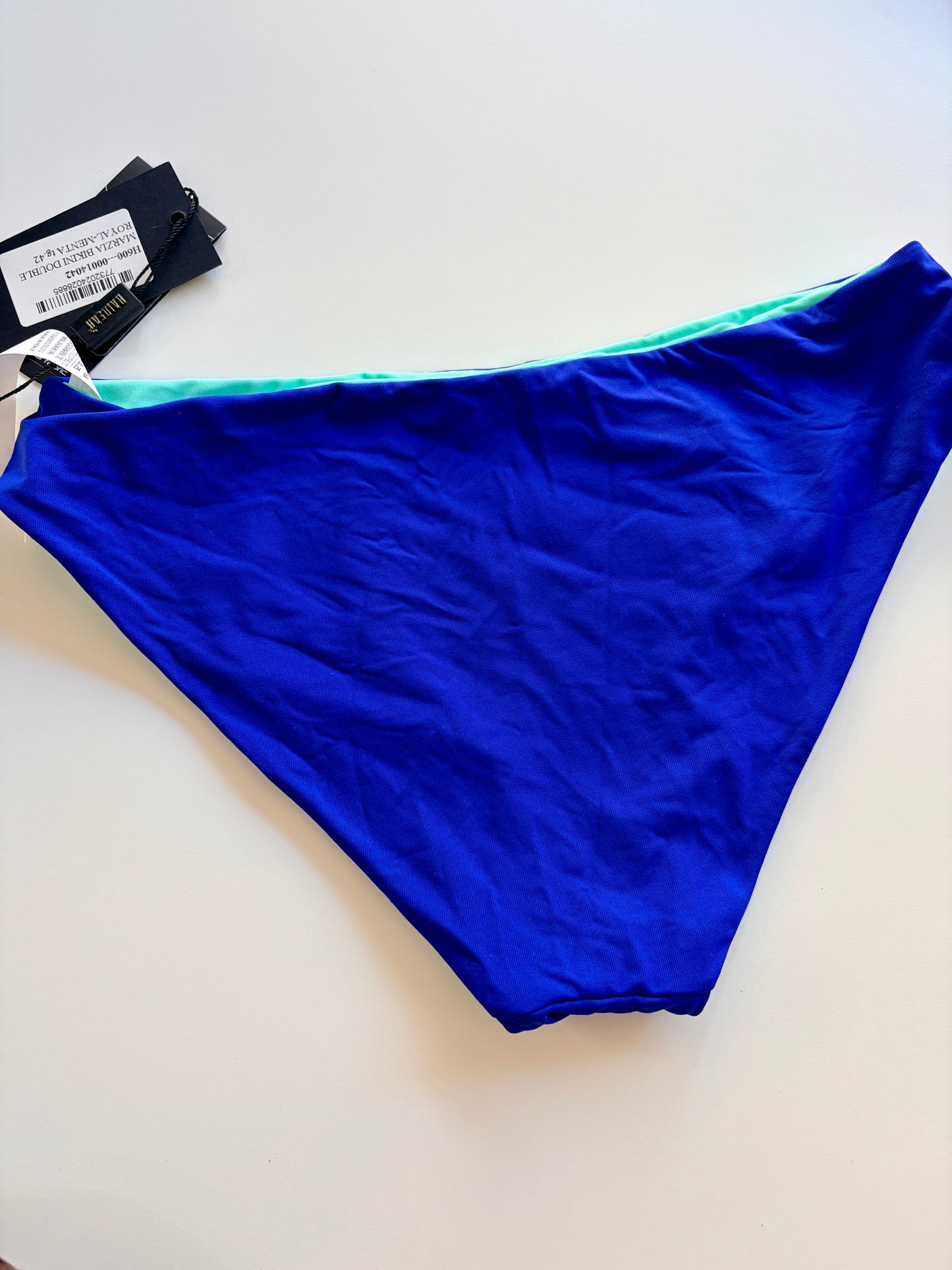 Slip Costume Double Face Blu/Menta