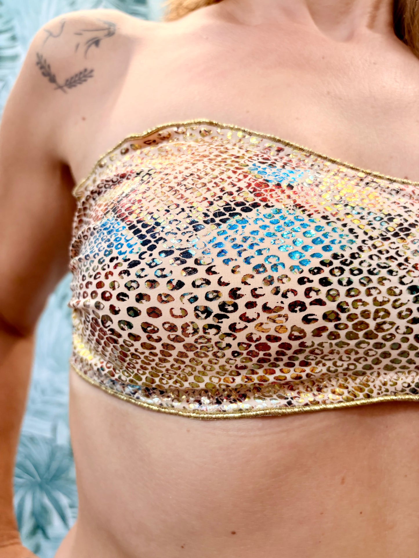 Fascia Costume Senza Ferretto Haideah Fantasia ULTIME TAGLIE PRONTA CONSEGNA