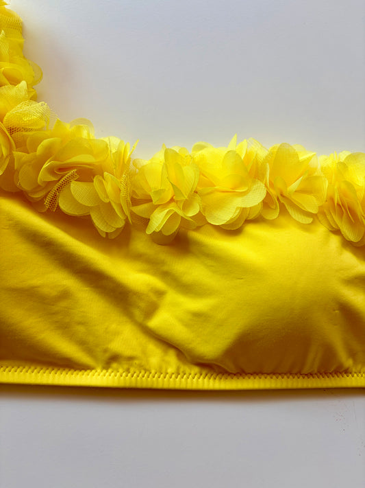 Reggiseno Costume Senza Ferretto Fascia Monospalla Vacanze Italiane Giallo ULTIME TAGLIE PRONTA CONSEGNA