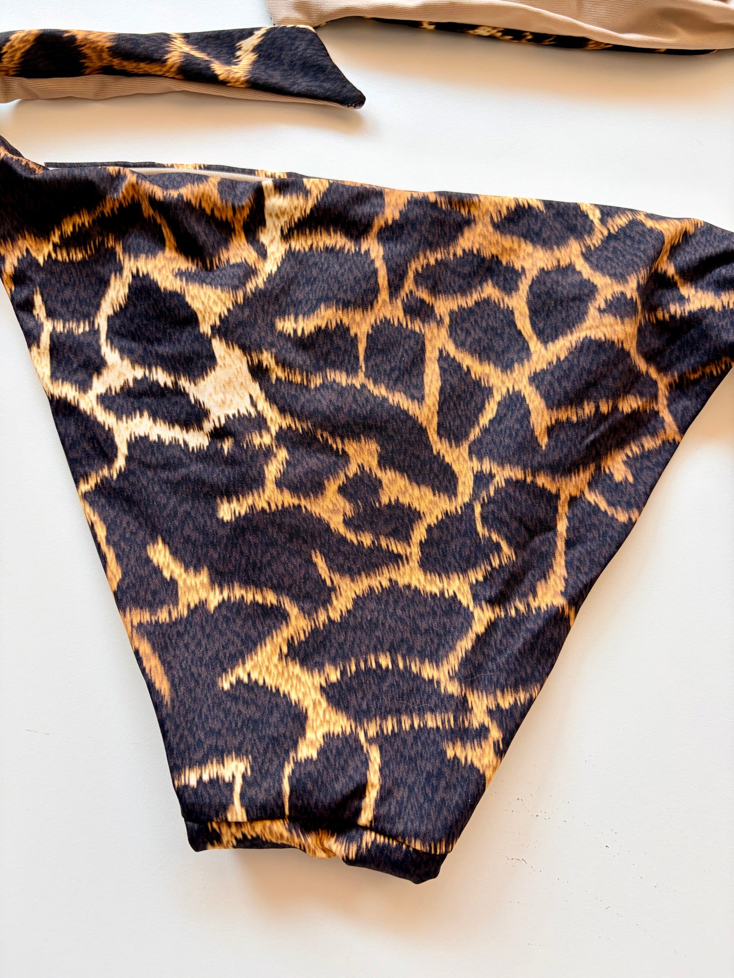 Slip Costume Leopardato Con Laccetti Vacanze Italiane ULTIME TAGLIE PRONTA CONSEGNA