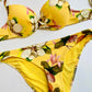 Reggiseno Costume Giallo Fantasia Fiori Gisela ULTIME TAGLIE PRONTA CONSEGNA