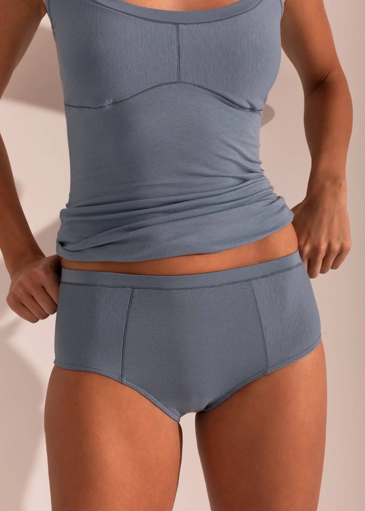 Canottiera Top Bamboo Blu  220028x