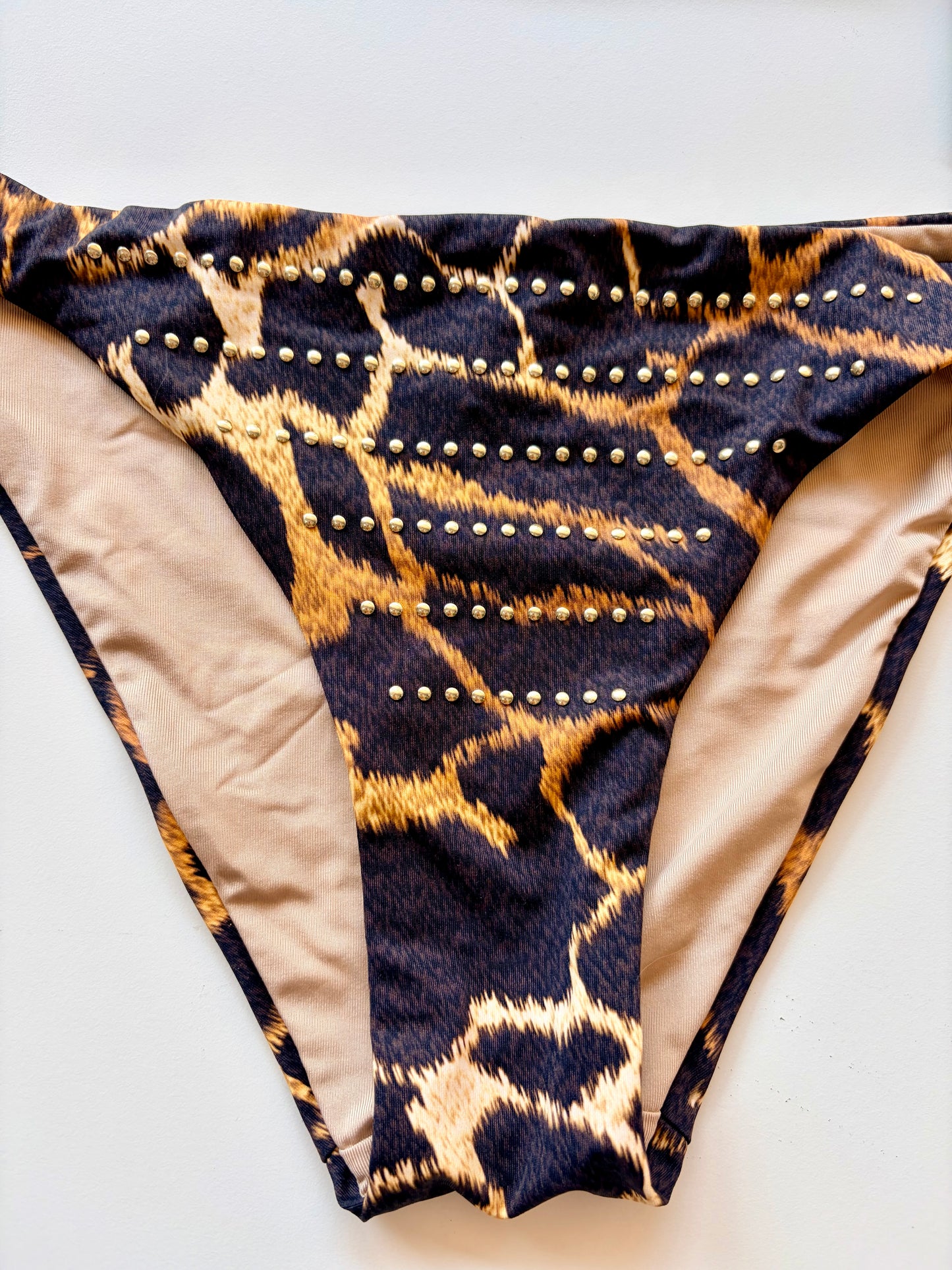 Slip Costume Leopardato Con Laccetti Vacanze Italiane ULTIME TAGLIE PRONTA CONSEGNA