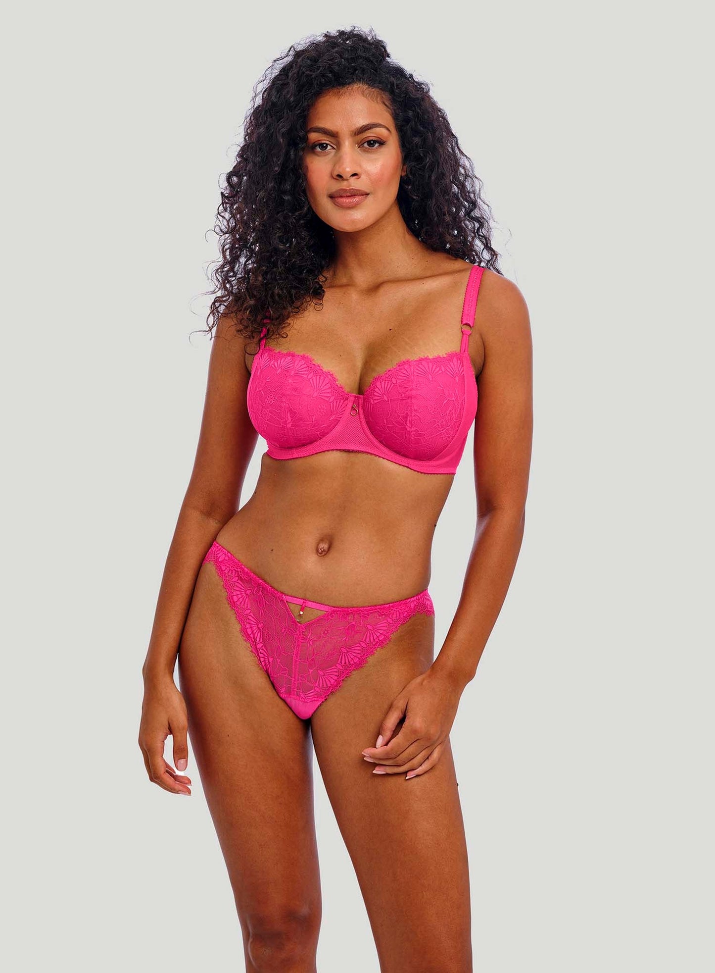 Fascinate Reggiseno A Balconcino Con Ferretto E Coppe Soft Hot Pink ULTIME TAGLIE PRONTA CONSEGNA