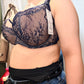 Reggiseno Valentine con coppa ricamata in pizzo soft e ferretto Blu