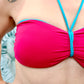 Fascia Double Face Ciliegia/Smeraldo Senza Ferretto Haideah ULTIME TAGLIE PRONTA CONSEGNA