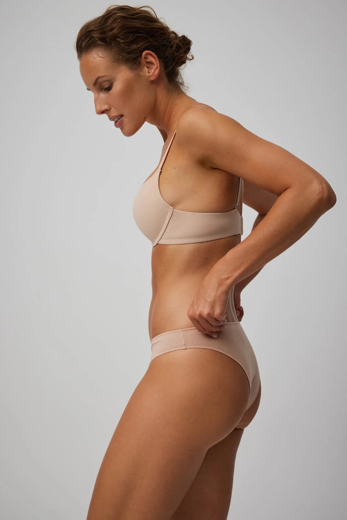 Slip Brasiliana Nude 19645 Cotton Nature PRONTA CONSEGNA