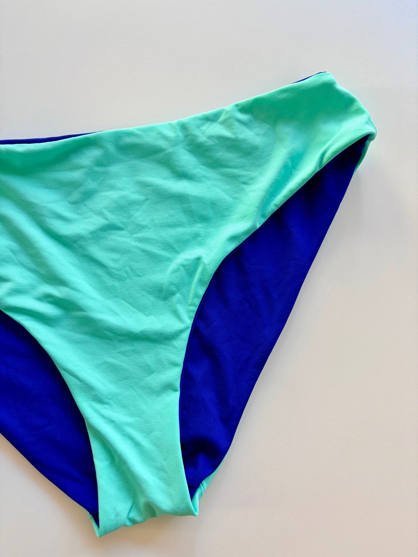 Slip Costume Double Face Blu/Menta