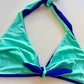 Triangolo Senza Ferretto Costume Double Face Blu/Menta