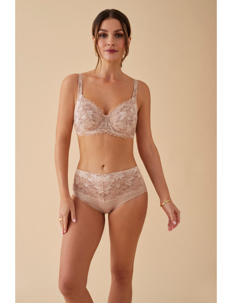 Reggiseno Con Ferretto E Coppe Soft Ricamate Floreali L6691