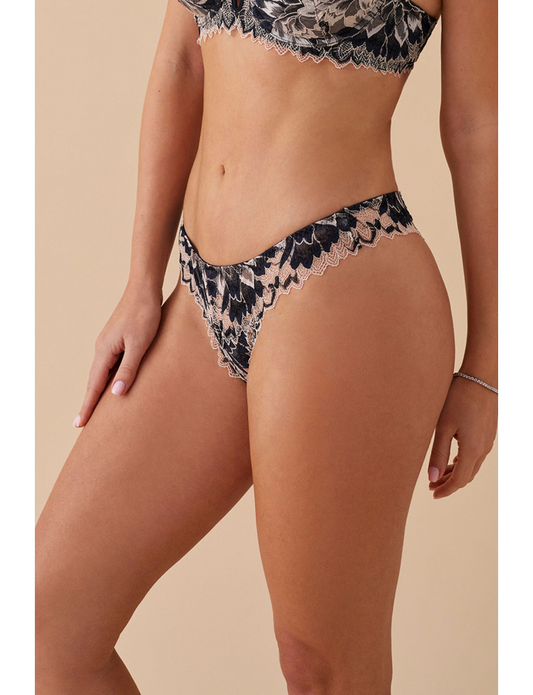 Tanga A Vita Bassa Ricamato L6503