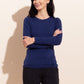 Maglia Maniche Lunghe Eucalipto Blu