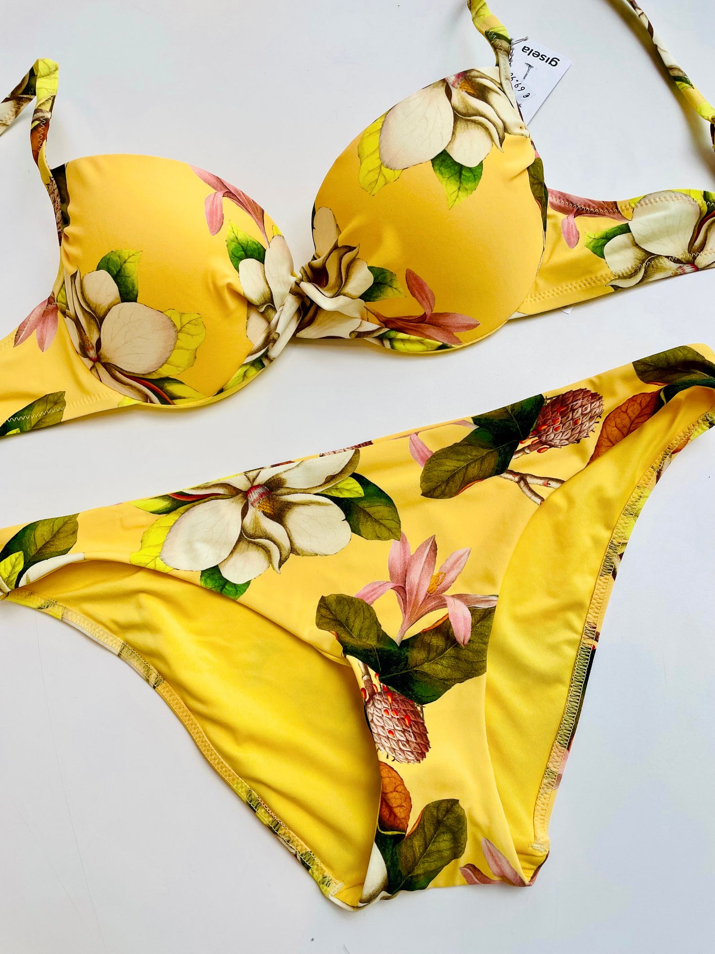 Slip Costume Giallo Fantasia Fiori Gisela ULTIME TAGLIE PRONTA CONSEGNA