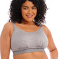 Elomi Downtime Bralette Senza Ferretto in Cotone Modal Traspirante Ideale Per Seni Abbondanti Grigio