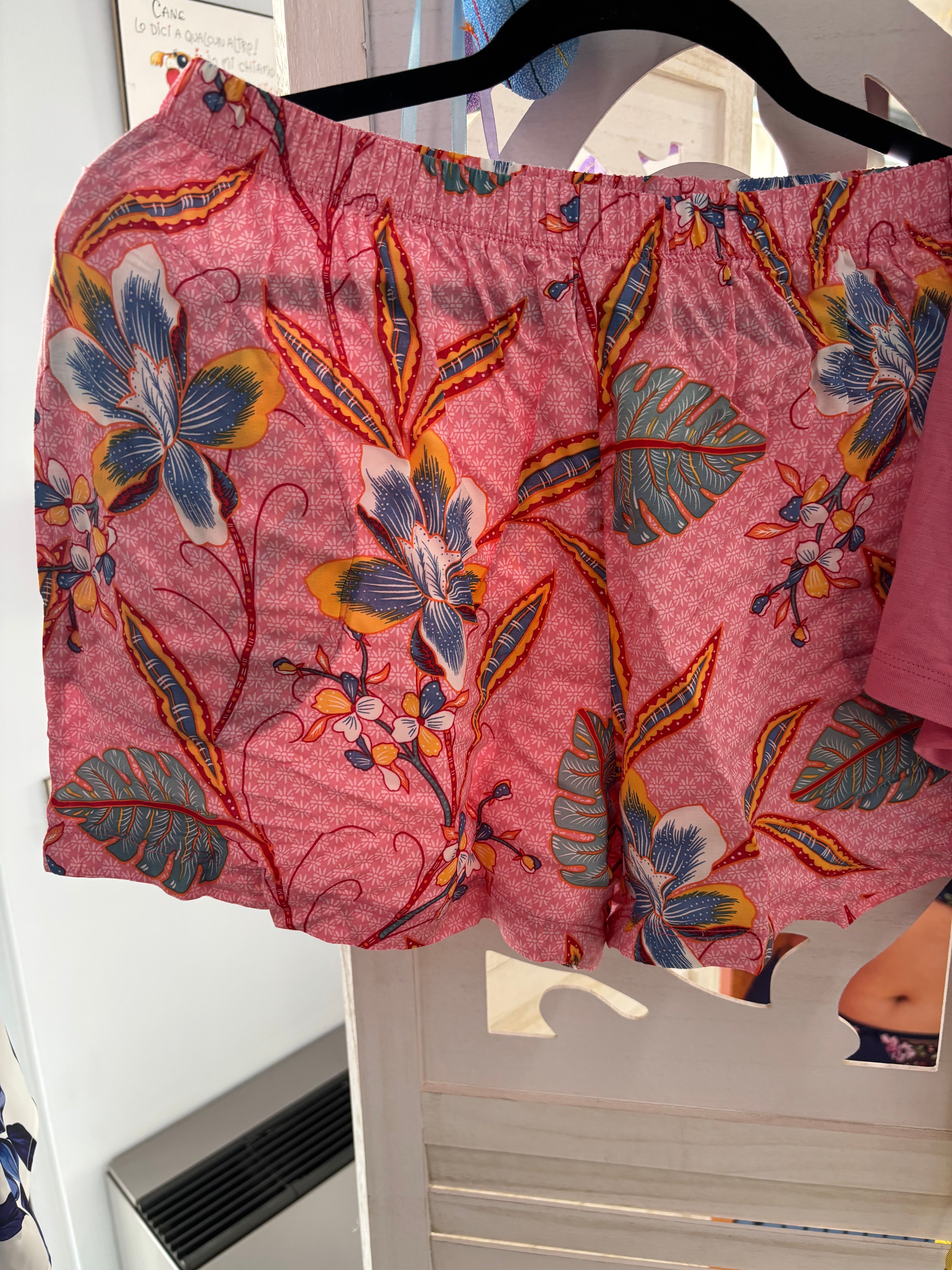 Pigiama estivo Pantaloncino e T-Shirt mezza Manica Modal N19072 ULTIME TAGLIE PRONTA CONSEGNA