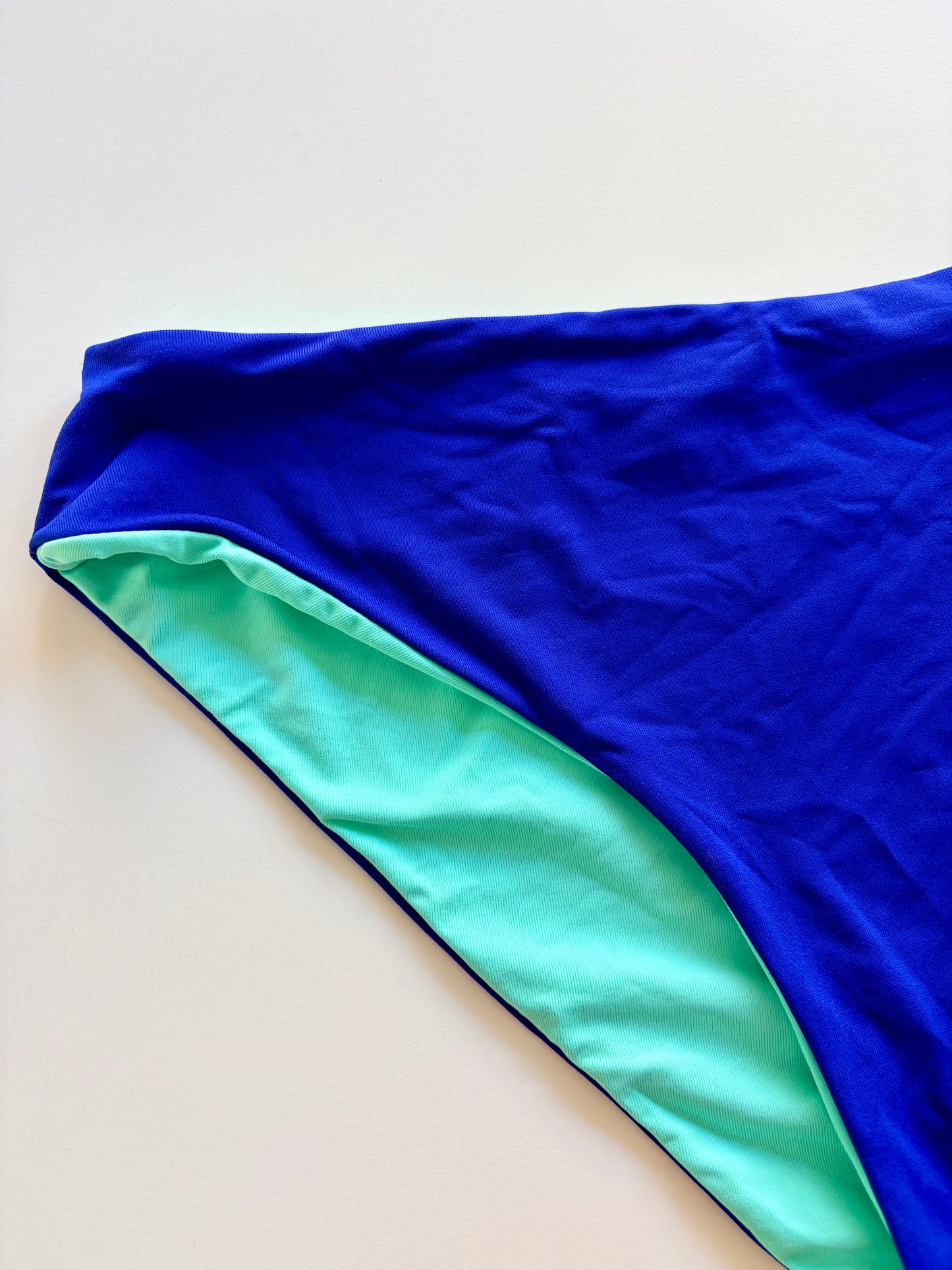 Slip Costume Double Face Blu/Menta