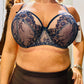 Reggiseno Valentine con coppa ricamata in pizzo soft e ferretto Blu