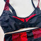 Reggiseno Costume a Bralette Nero e Rosso 81391