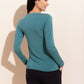 Maglia Maniche Lunghe Eucalipto Verde Acqua