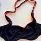 Bralette Costume Con Ferretto Double Face Nero/Arancione
