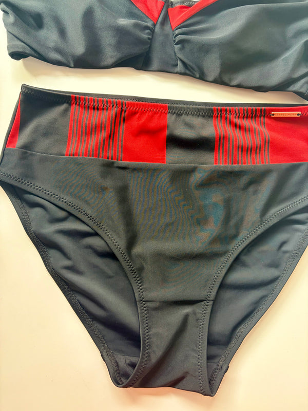Slip a Vita Alta Nero e Rosso
