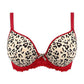 Cherish Me Reggiseno Con Ferretto E Coppe Preformate Effetto Push Up Leopard ULTIME TAGLIE PRONTA CONSEGNA